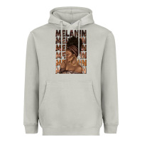 Moon Dust melanin melanin melanin with afro girl Heavyweight Hoodie - texasbilliewilder