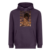 Plum melanin melanin melanin with afro girl Heavyweight Hoodie - texasbilliewilder