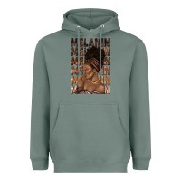 Sage melanin melanin melanin with afro girl Heavyweight Hoodie - texasbilliewilder
