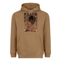 Toasted Coconut melanin melanin melanin with afro girl Heavyweight Hoodie - texasbilliewilder