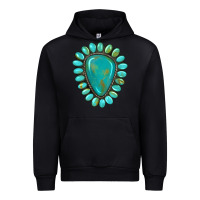 Black western gemstone turquoise Urban Hoodie - Artiststas