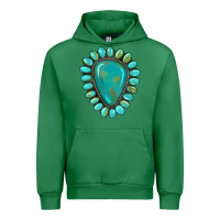 Emerald western gemstone turquoise Urban Hoodie - Artiststas