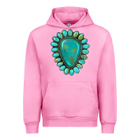 Fuchsia Pink western gemstone turquoise Urban Hoodie - Artiststas