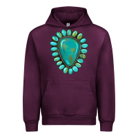 Mauve Wine western gemstone turquoise Urban Hoodie - Artiststas