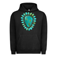 Pigment Black western gemstone turquoise Urban Hoodie - Artiststas
