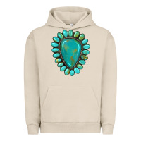 Pigment French Oak western gemstone turquoise Urban Hoodie - Artiststas