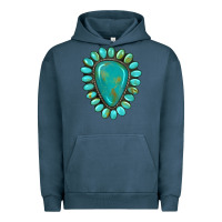 Pigment Midnight Navy western gemstone turquoise Urban Hoodie - Artiststas