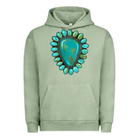 Pigment Oil Green western gemstone turquoise Urban Hoodie - Artiststas