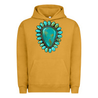 Pigment Peanut Butter western gemstone turquoise Urban Hoodie - Artiststas