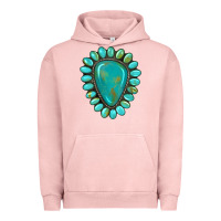 Pigment Salmon western gemstone turquoise Urban Hoodie - Artiststas