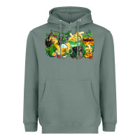 Sage monkey coffee cups Heavyweight Hoodie - Zillion Design Studio