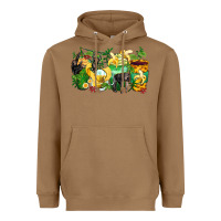 Toasted Coconut monkey coffee cups Heavyweight Hoodie - Zillion Design Studio