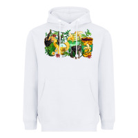 White monkey coffee cups Heavyweight Hoodie - Zillion Design Studio