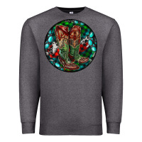 Charcoal Heather Christmas Cowboy Boots Premium Sweatshirt - RanaPortraitStore