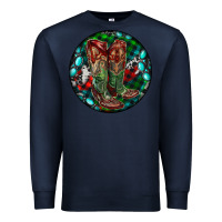 Navy Christmas Cowboy Boots Premium Sweatshirt - RanaPortraitStore