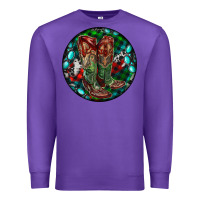 Purple Christmas Cowboy Boots Premium Sweatshirt - RanaPortraitStore
