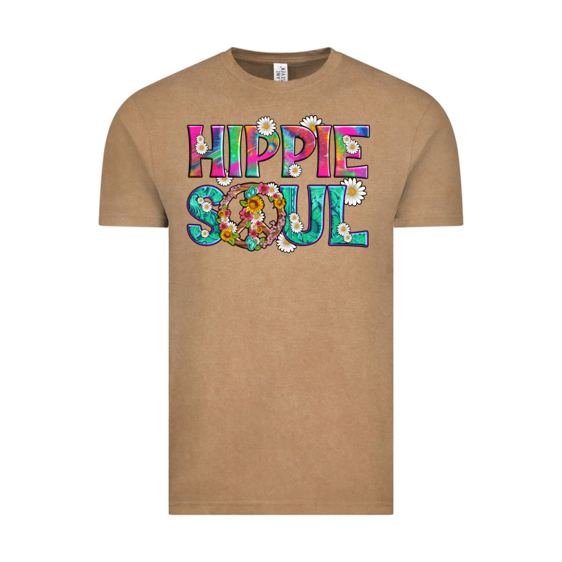 Hippie Soul With Tie Dye And Flowers Vintage Tee by Artiststas | Teevron