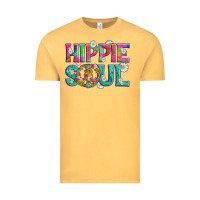 Vintage Mustard hippie soul with tie dye and flowers Vintage Tee - Artiststas