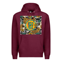 Burgundy gigi sunflower turquoise Premium Hoodie - Jasminsmagicworld