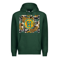 Sports Green gigi sunflower turquoise Premium Hoodie - Jasminsmagicworld