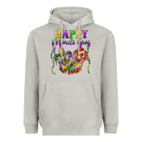 Moon Dust Happy Mardi Gras Fleur De Lis King Cake Crawfish Heavyweight Hoodie - RanaPortraitStore