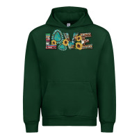 Forest Green western gemstone sunflowers serape leopard turquoise love Urban Hoodie - Artiststas