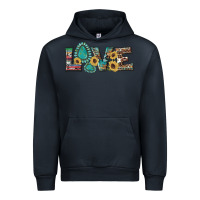 Navy western gemstone sunflowers serape leopard turquoise love Urban Hoodie - Artiststas