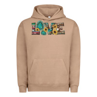 Pigment Burro western gemstone sunflowers serape leopard turquoise love Urban Hoodie - Artiststas