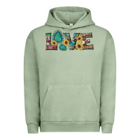 Pigment Oil Green western gemstone sunflowers serape leopard turquoise love Urban Hoodie - Artiststas
