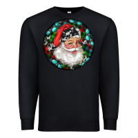 Black Christmas Santa Claus Premium Sweatshirt - RanaPortraitStore