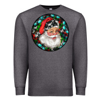 Charcoal Heather Christmas Santa Claus Premium Sweatshirt - RanaPortraitStore