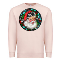 Pale Pink Christmas Santa Claus Premium Sweatshirt - RanaPortraitStore