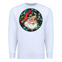 White Christmas Santa Claus Premium Sweatshirt - RanaPortraitStore