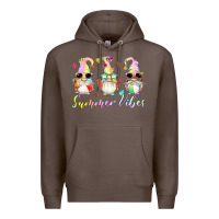 Coffee summer vibes gnomes Premium Hoodie - Artiststas