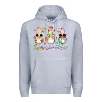 Heather Grey summer vibes gnomes Premium Hoodie - Artiststas
