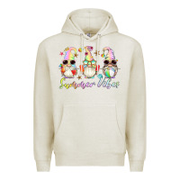 Oatmeal Heather summer vibes gnomes Premium Hoodie - Artiststas