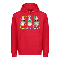 Red summer vibes gnomes Premium Hoodie - Artiststas