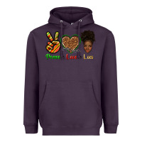 Plum peace love locs Heavyweight Hoodie - texasbilliewilder