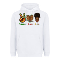 White peace love locs Heavyweight Hoodie - texasbilliewilder