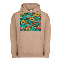 Pigment Burro western gemstone sunflowers serape cowhide glitter wooden Urban Hoodie - Artiststas