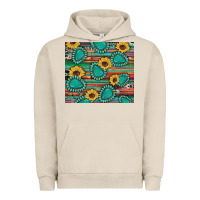 Pigment French Oak western gemstone sunflowers serape cowhide glitter wooden Urban Hoodie - Artiststas
