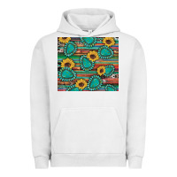 Pigment Lunar Rock western gemstone sunflowers serape cowhide glitter wooden Urban Hoodie - Artiststas