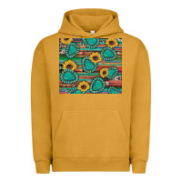 Pigment Peanut Butter western gemstone sunflowers serape cowhide glitter wooden Urban Hoodie - Artiststas