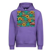 Tulip western gemstone sunflowers serape cowhide glitter wooden Urban Hoodie - Artiststas