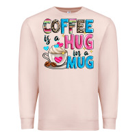 Pale Pink coffee is a hug in a Premium Sweatshirt - Zillion Design Studio