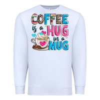 White coffee is a hug in a Premium Sweatshirt - Zillion Design Studio