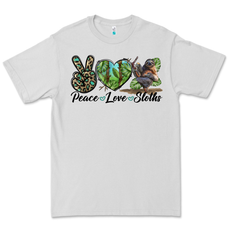 Peace Love Sloths Premium Tee by LillyAllenDesigns | Teevron