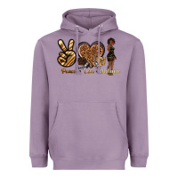 Lavender peace love melanin Heavyweight Hoodie - texasbilliewilder