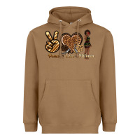 Toasted Coconut peace love melanin Heavyweight Hoodie - texasbilliewilder