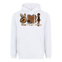White peace love melanin Heavyweight Hoodie - texasbilliewilder